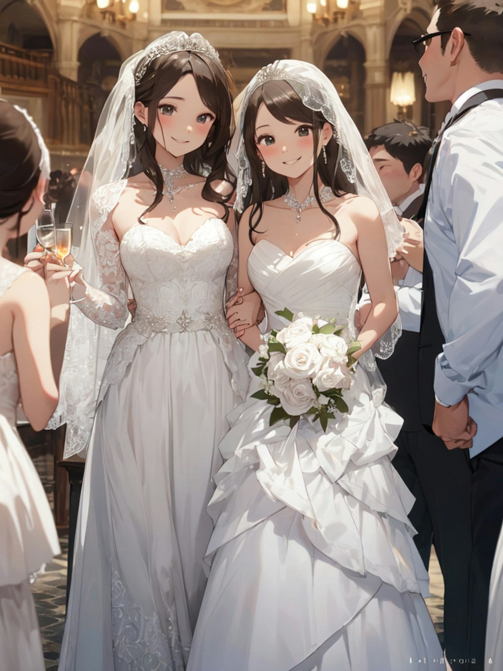 姉妹で結婚式