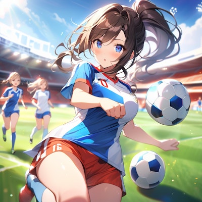 サッカー少女