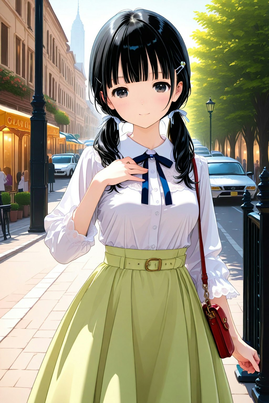 街歩きの次女ちゃん🌕✨