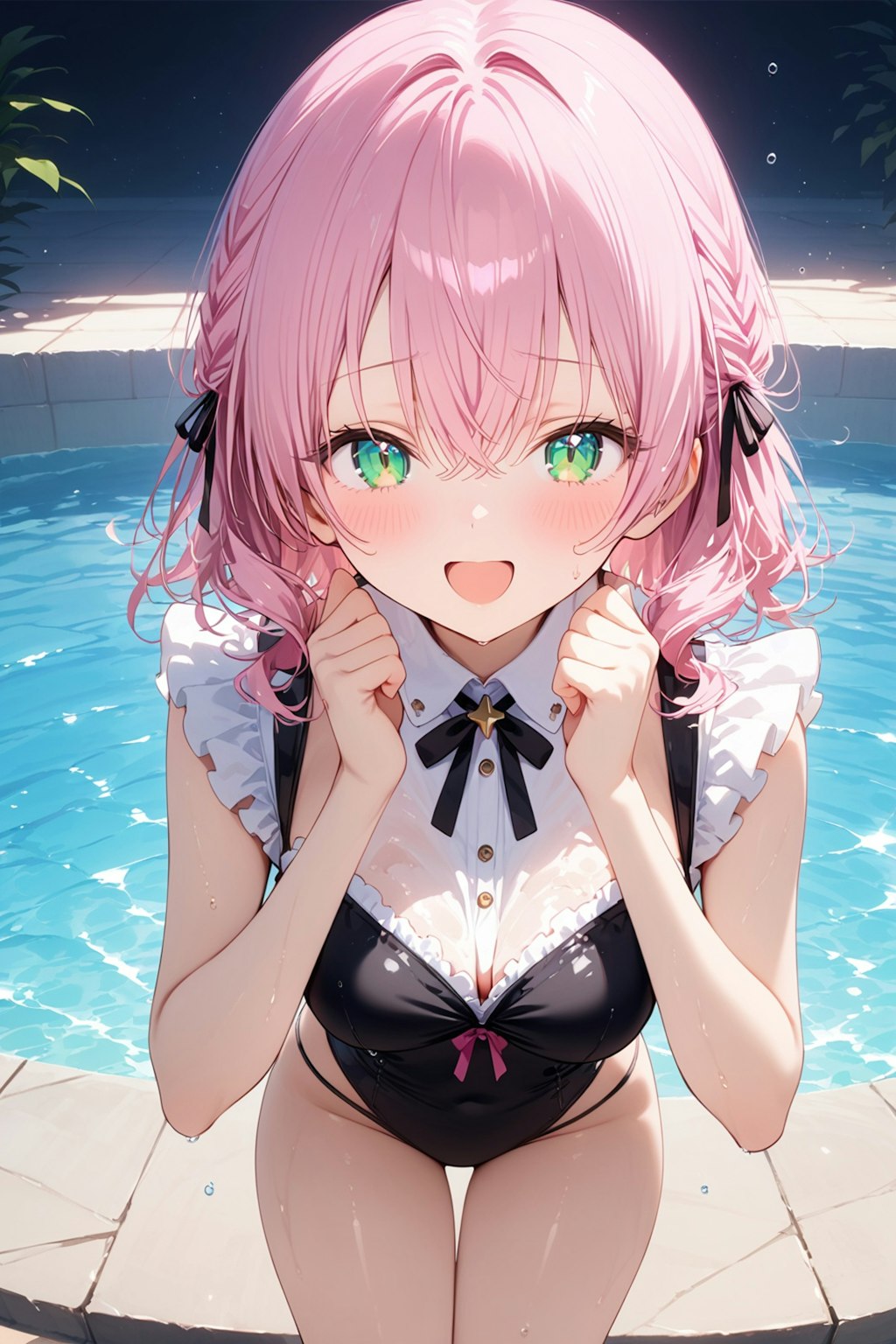 水着姿の李々花②