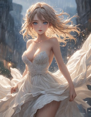 輝く可愛さ✨　雨の花嫁