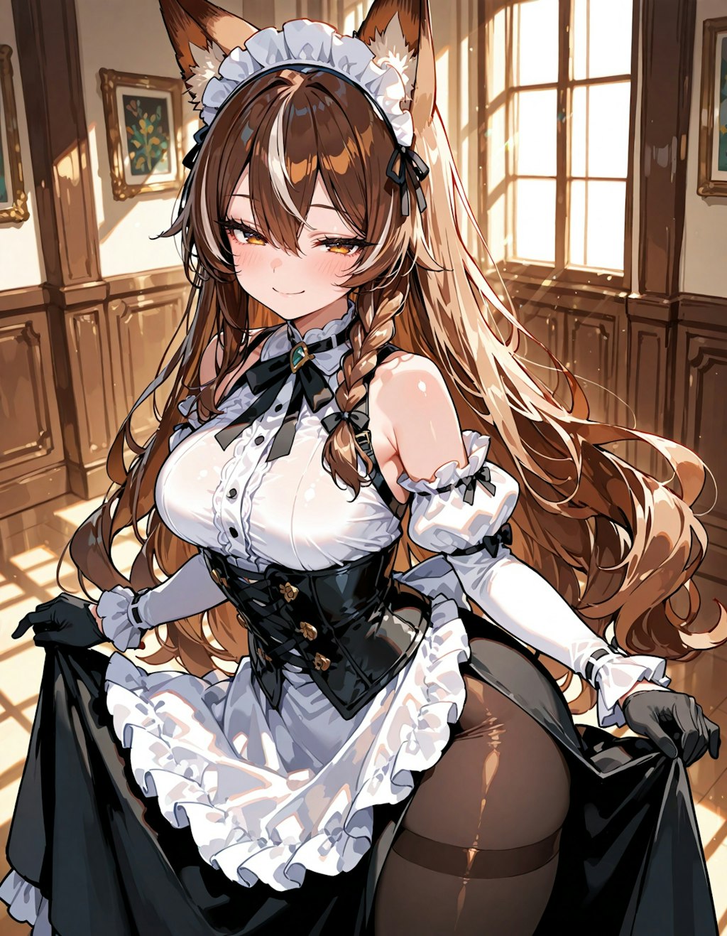 お姉さん狐メイド