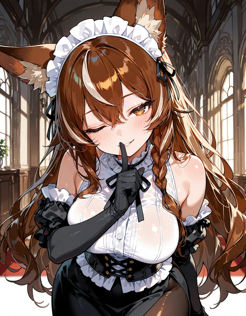 お姉さん狐メイド