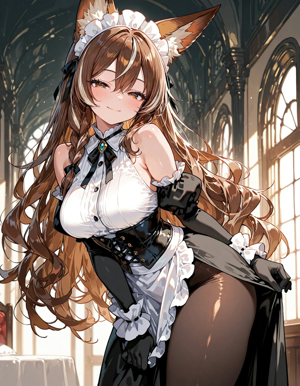 お姉さん狐メイド