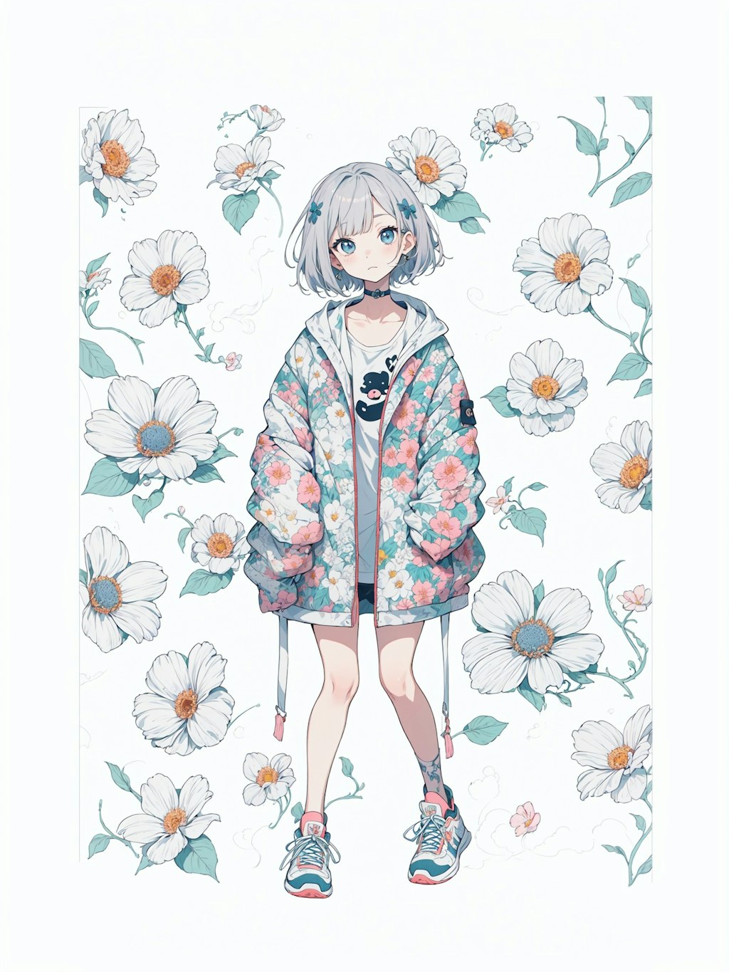 jacket sneaker girl