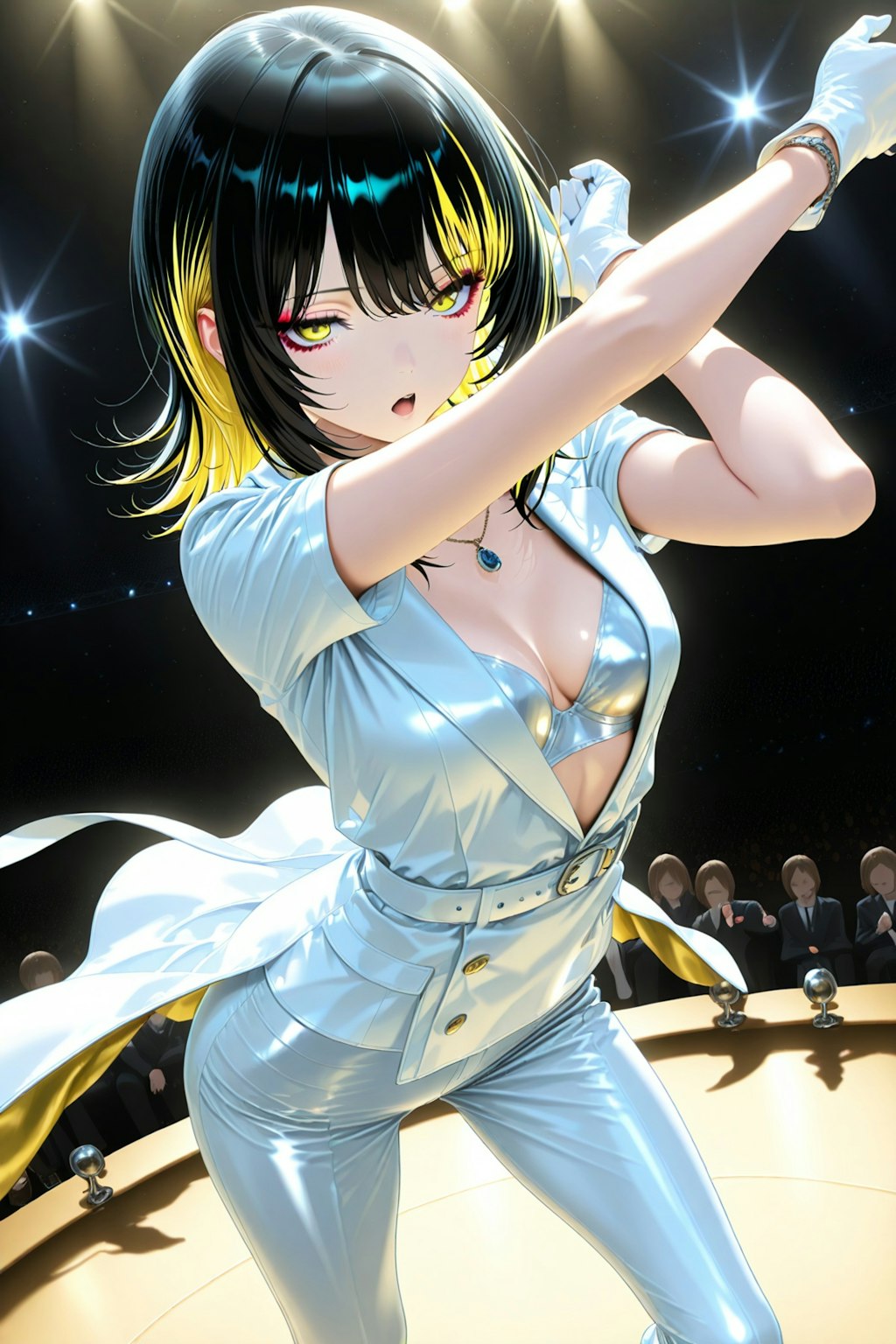 舞台で歌うルカさん