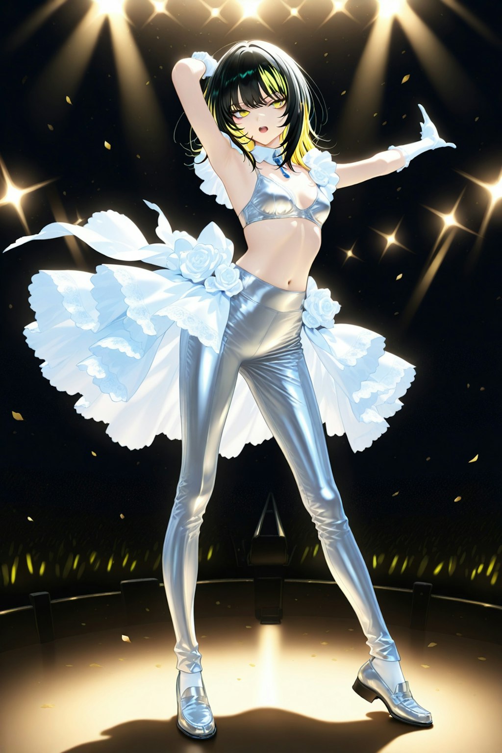 舞台で歌うルカさん