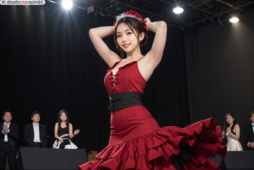 フラメンコを踊る女性