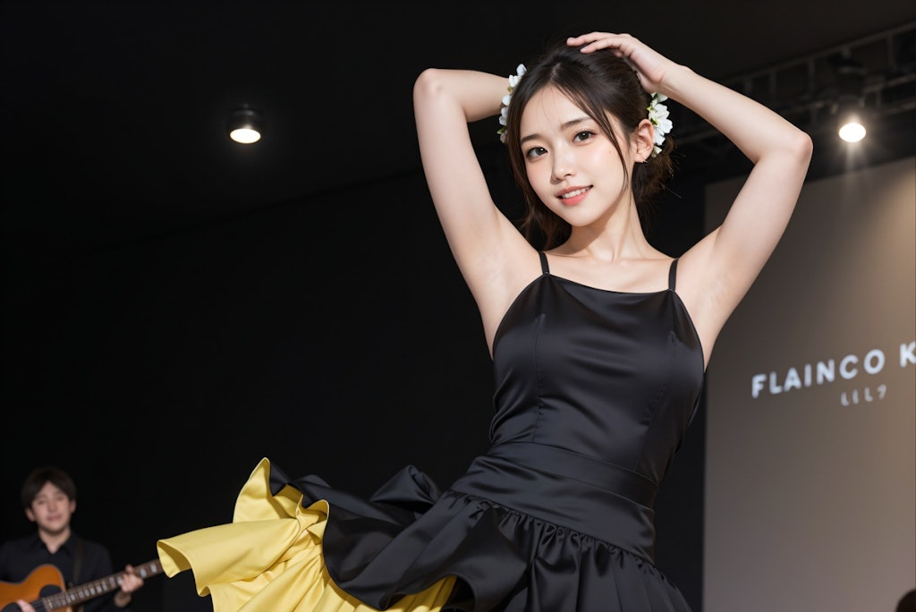 フラメンコを踊る女性
