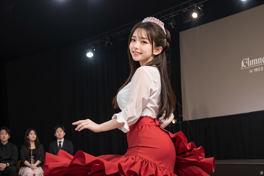 フラメンコを踊る女性