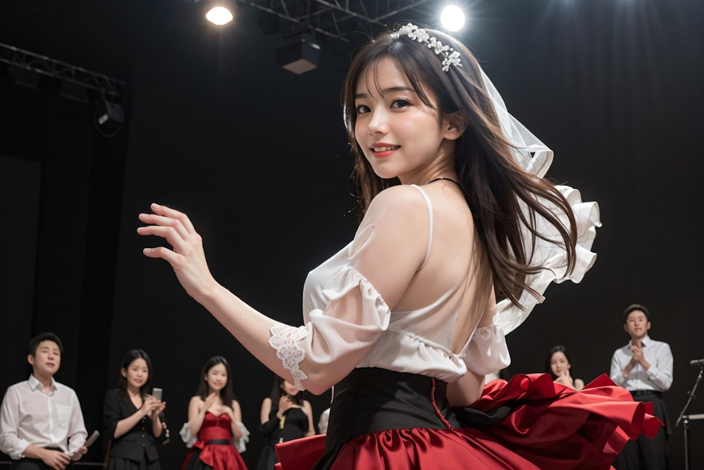 フラメンコを踊る女性