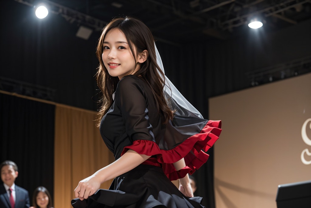 フラメンコを踊る女性