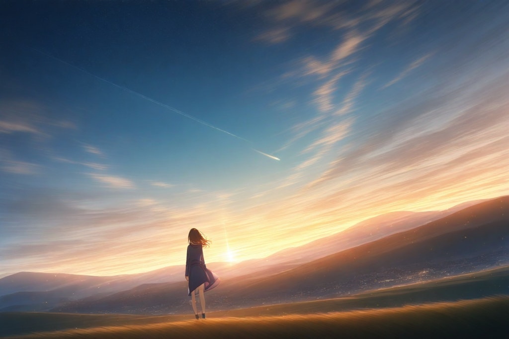 静かな夜明け