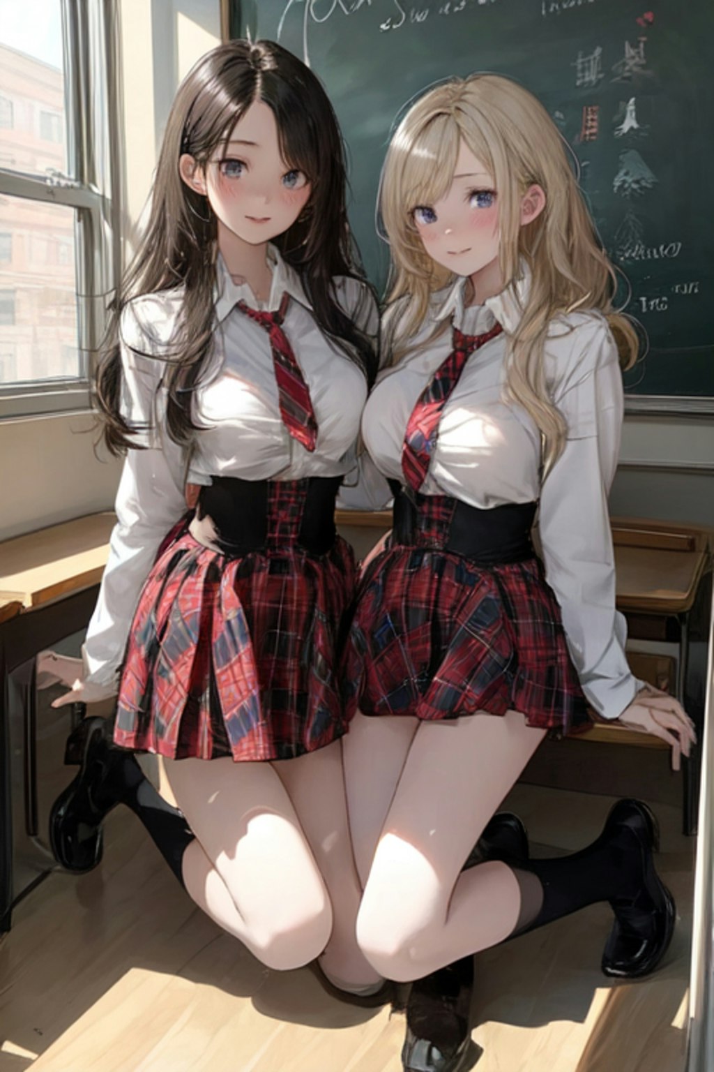 制服と女子高校生と