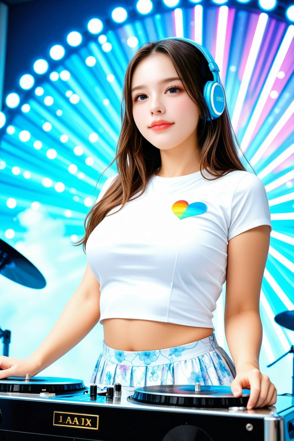 DJ女性 Let me see your hands up!