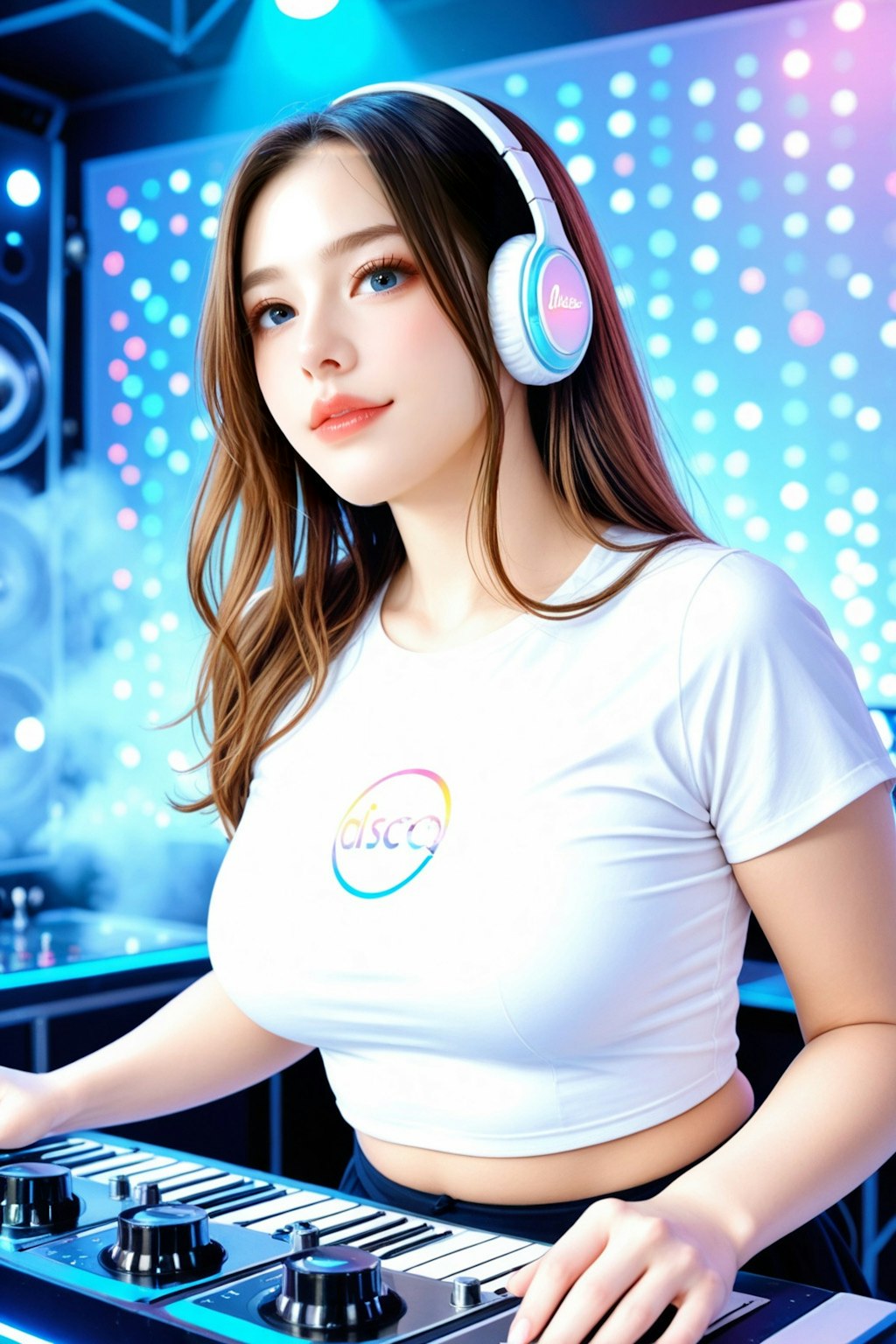 DJ女性 Let me see your hands up!