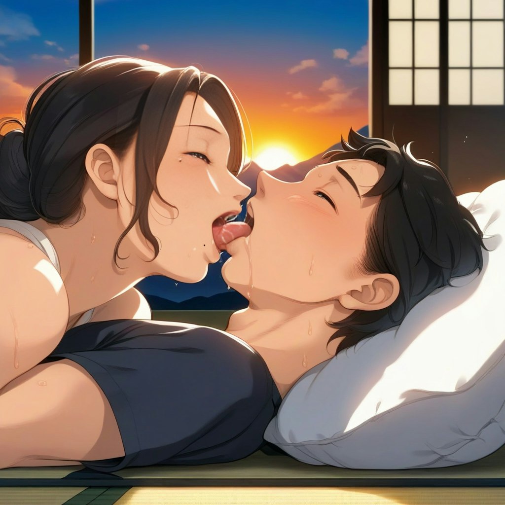 夏期講習　先生と朝までキスの練習