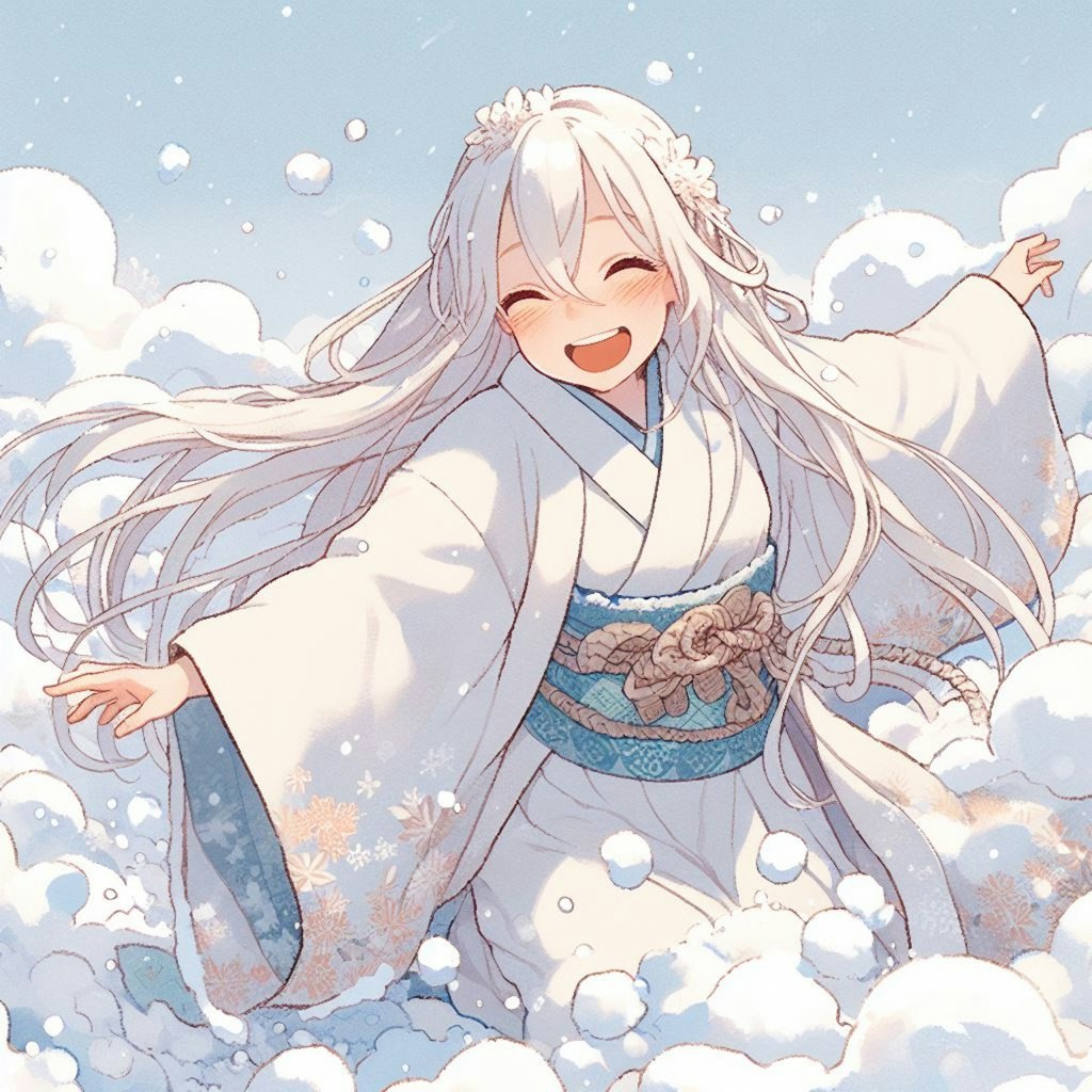 おおはしゃぎ雪女さん2