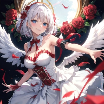 純白の天使に染まる赤