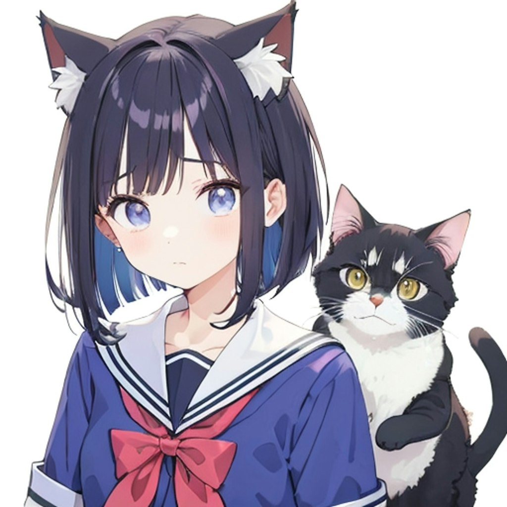 おかっぱ猫耳