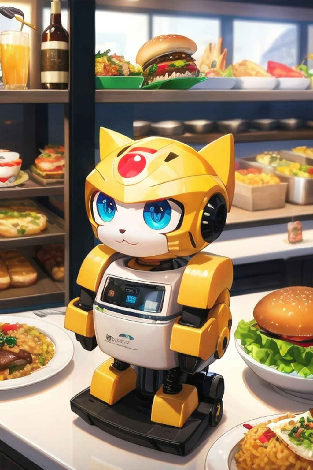 ネコ型配膳ロボット？