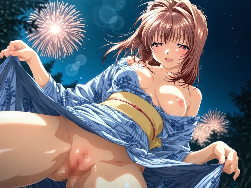 河〇理恵 (浴衣姿)(テニスウェア)