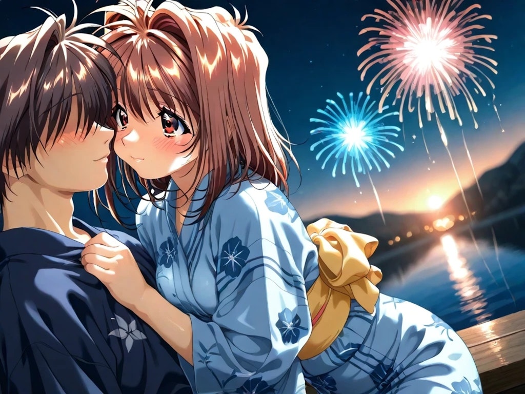 河〇理恵 (浴衣姿)(テニスウェア)