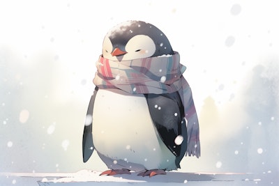 冬とペンギン