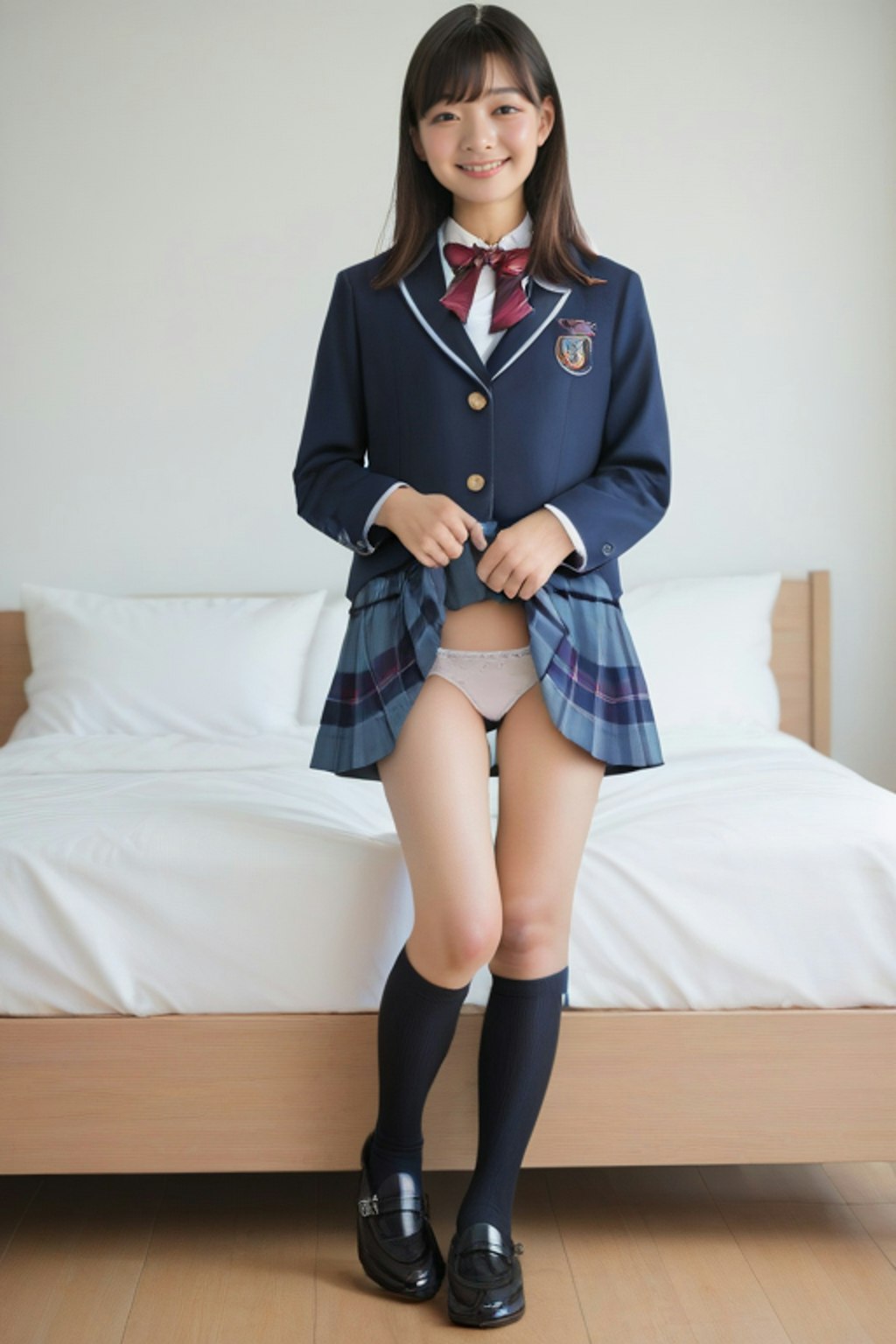 真面目な女子のパンチラ