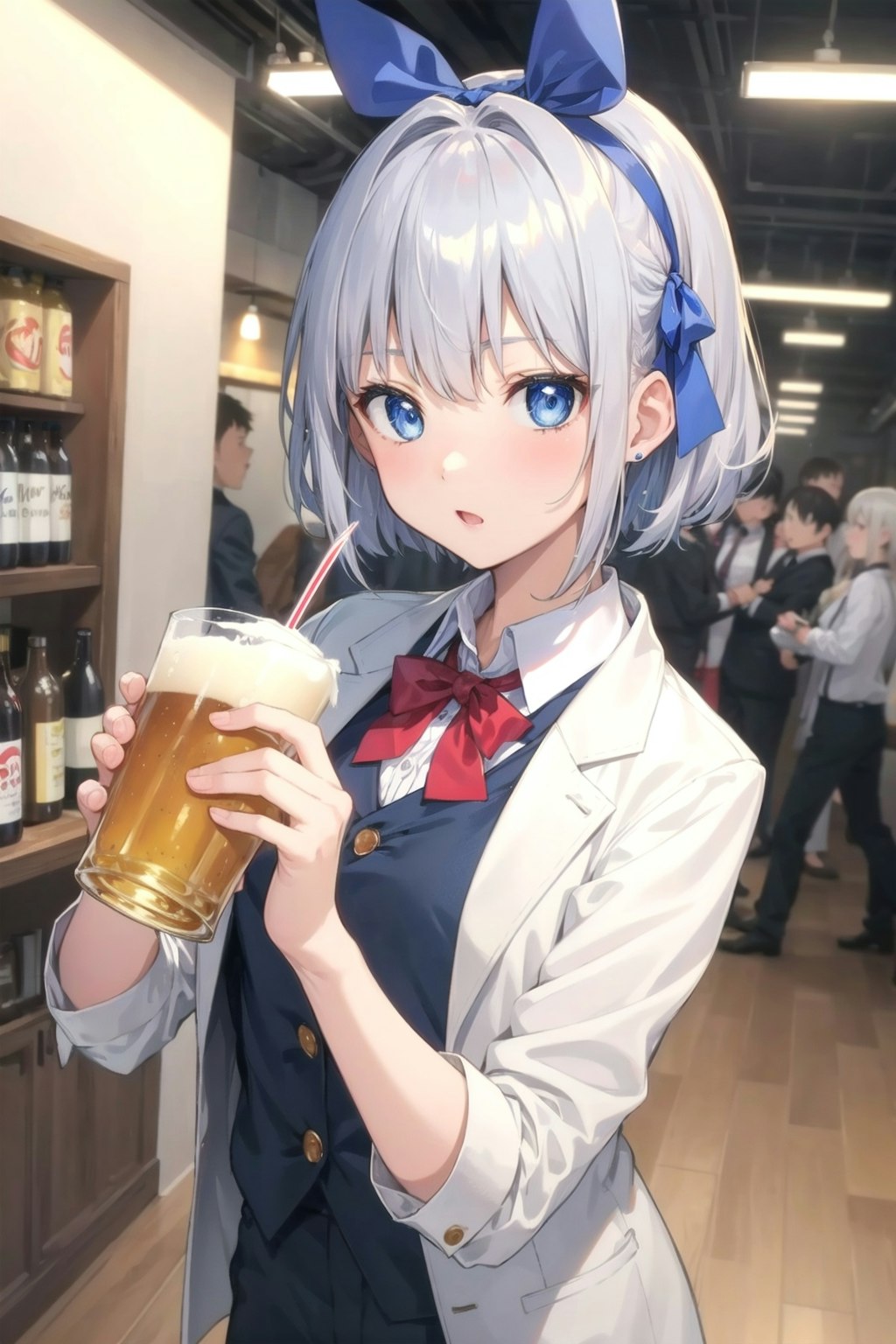 ビールをストローで飲むな