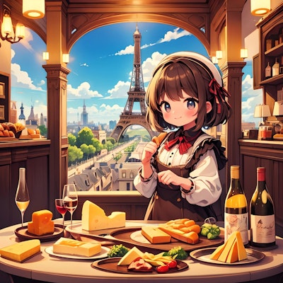 フランス観光(ワインとチーズとエッフェル塔)