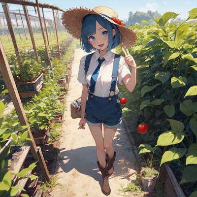 トマトの収穫 | の人気AIイラスト・グラビア