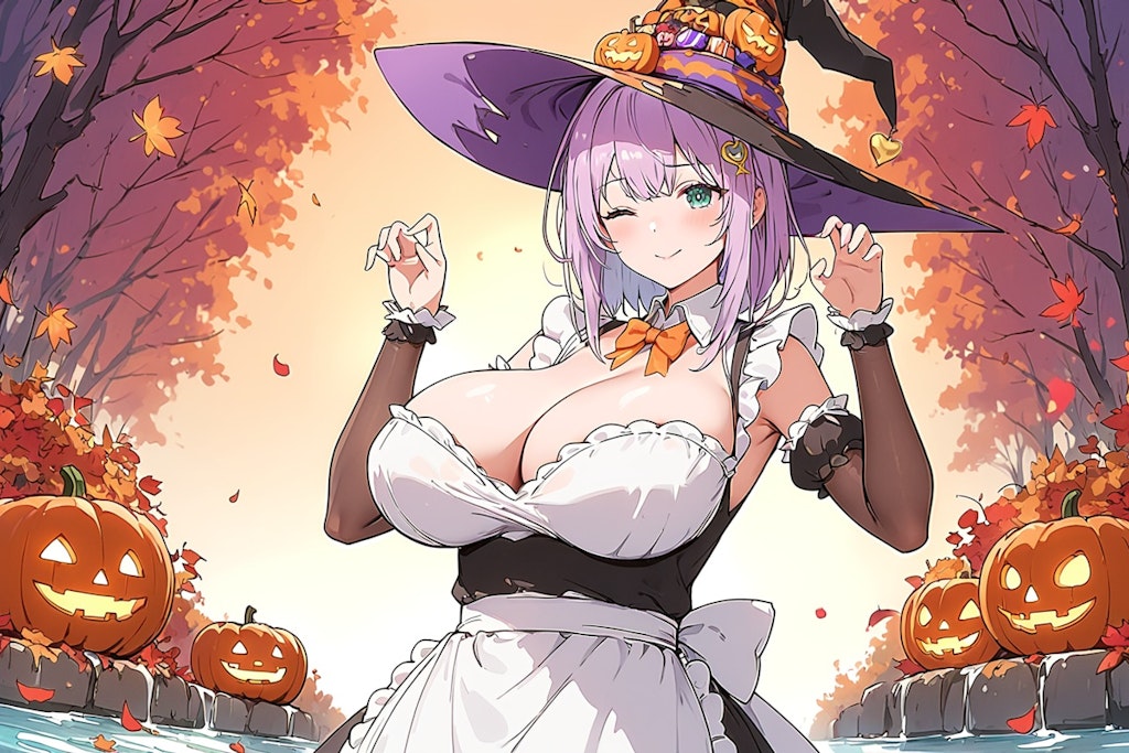 a maid witch in the autumn river