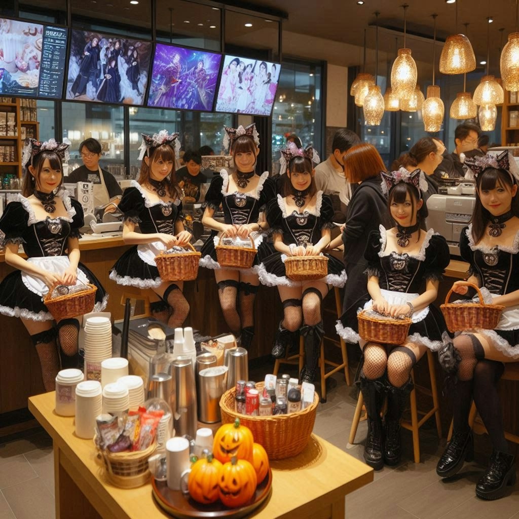 コーヒーショップ　ハロウィンイベント