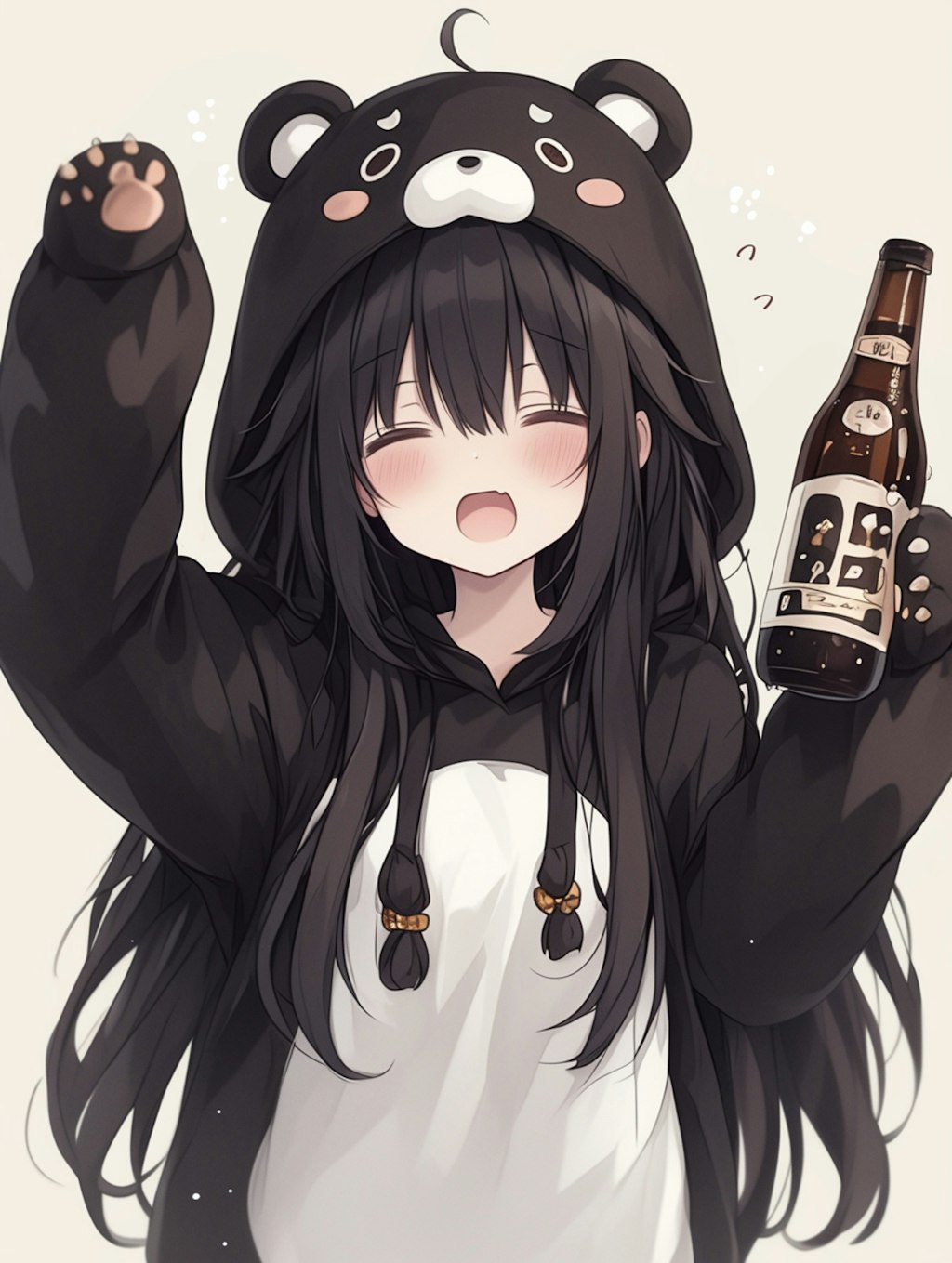 くま娘✖︎お酒②🐾