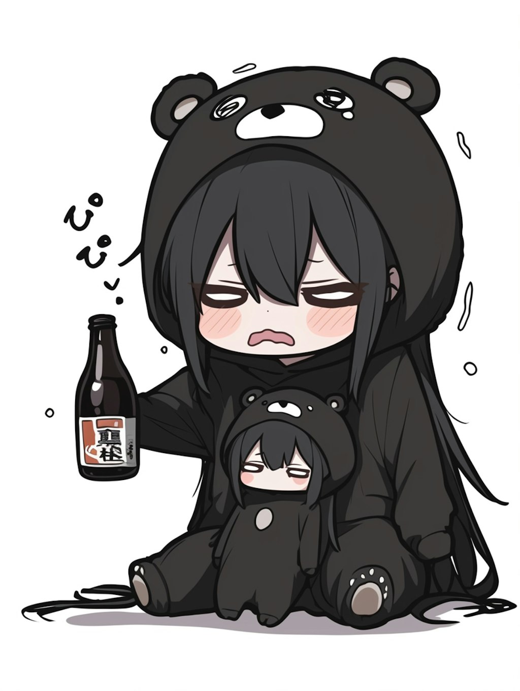 くま娘✖︎お酒②🐾