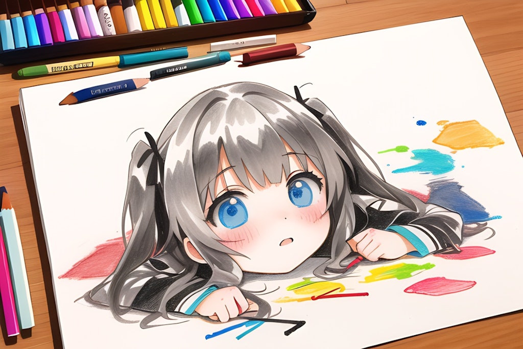 スケッチブックにお絵かき