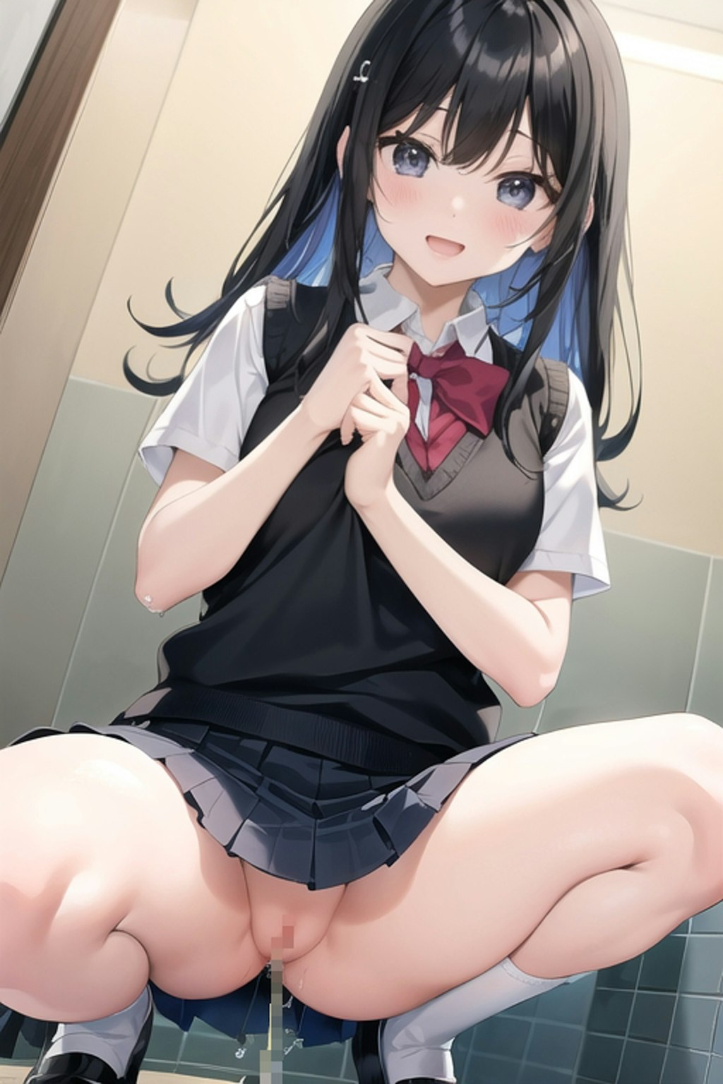 (女子大メイドと◯学生のおしっこ)(猫耳体操服娘)