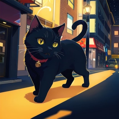 黒猫 68 | の人気AIイラスト・グラビア