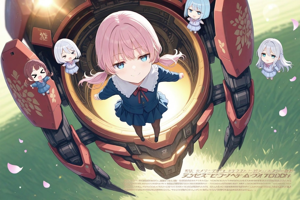 ちびちゃんと、メカ娘だよ-。