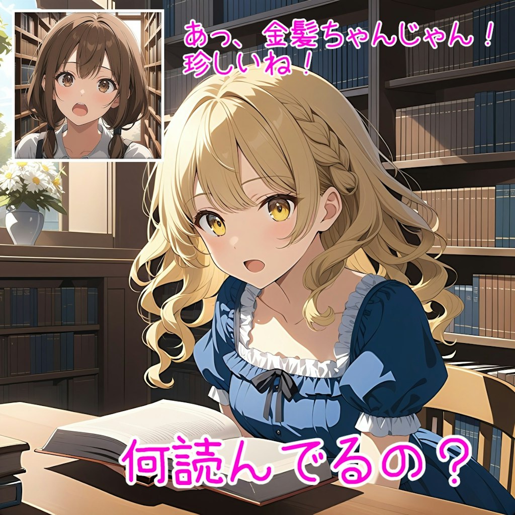 何読んでるの？ (台詞あり 2～7枚目)