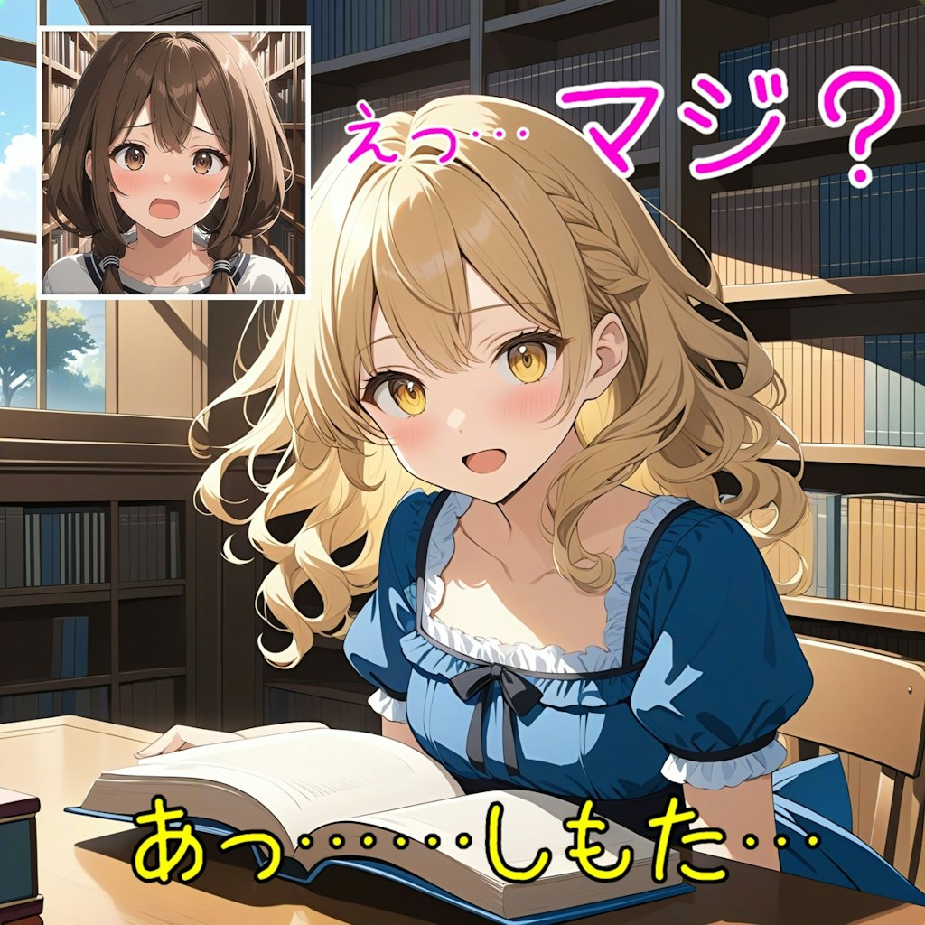 何読んでるの？ (台詞あり 2～7枚目)