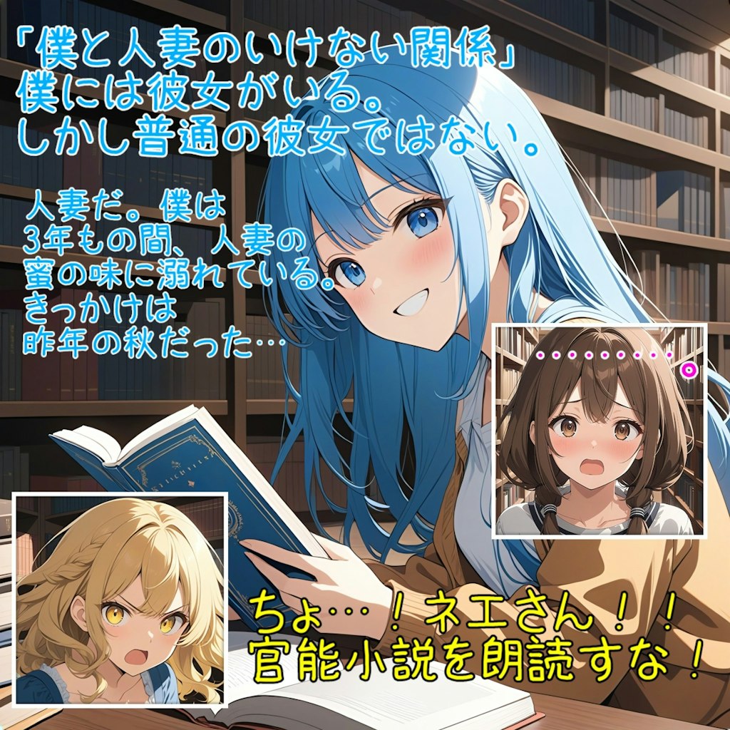 何読んでるの？ (台詞あり 2～7枚目)