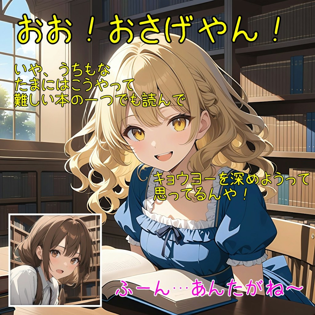 何読んでるの？ (台詞あり 2～7枚目)