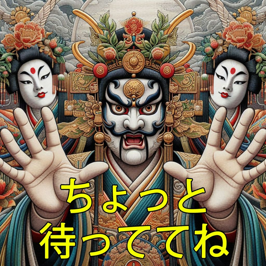 京劇：ちょっと待っててね