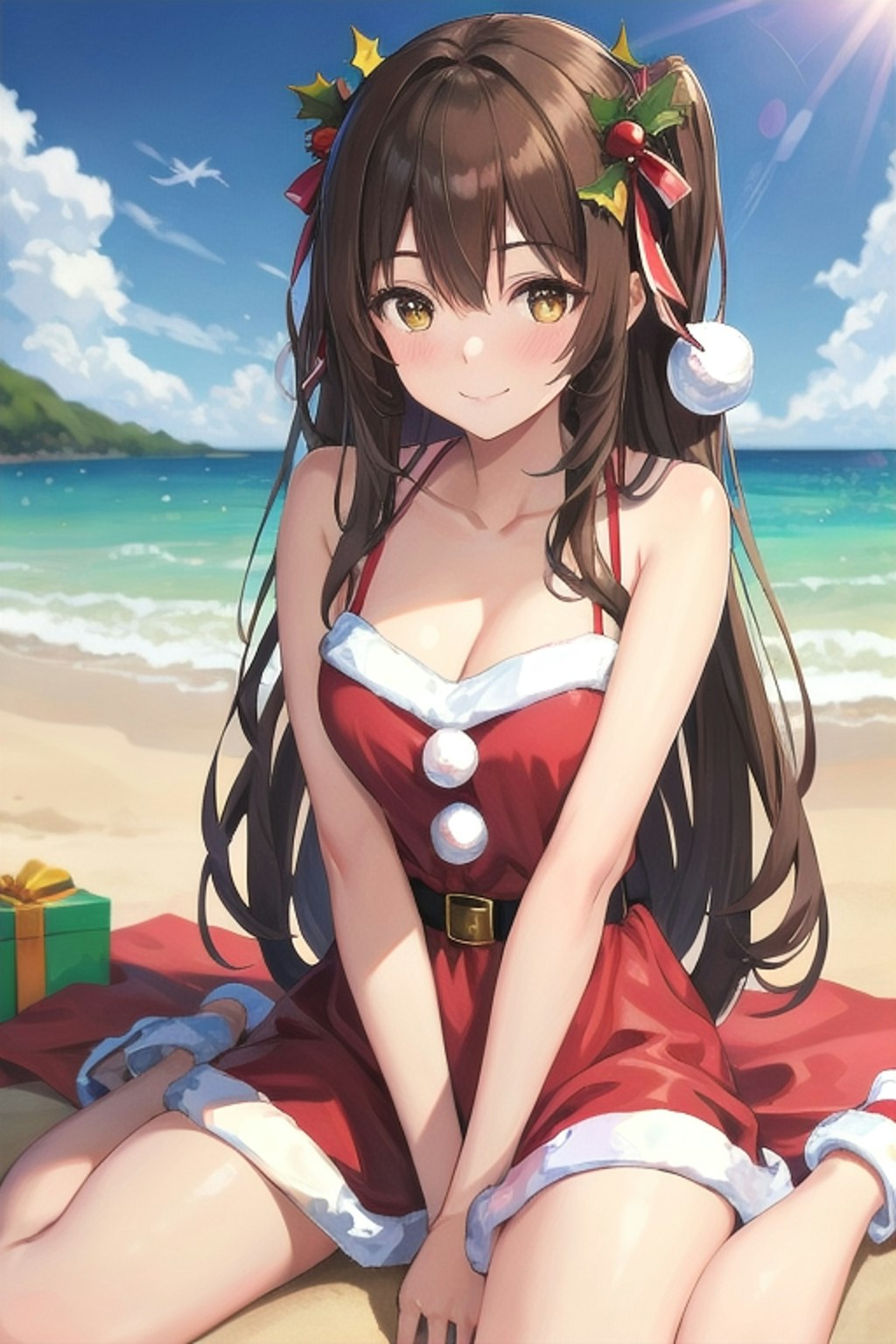 常夏のなごみサンタさん🎅🏻🏄🎄🌴🌺✨