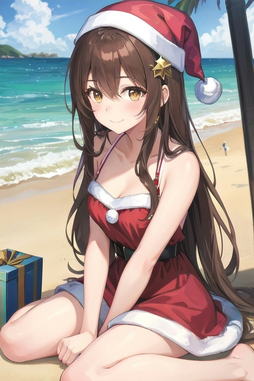 常夏のなごみサンタさん🎅🏻🏄🎄🌴🌺✨