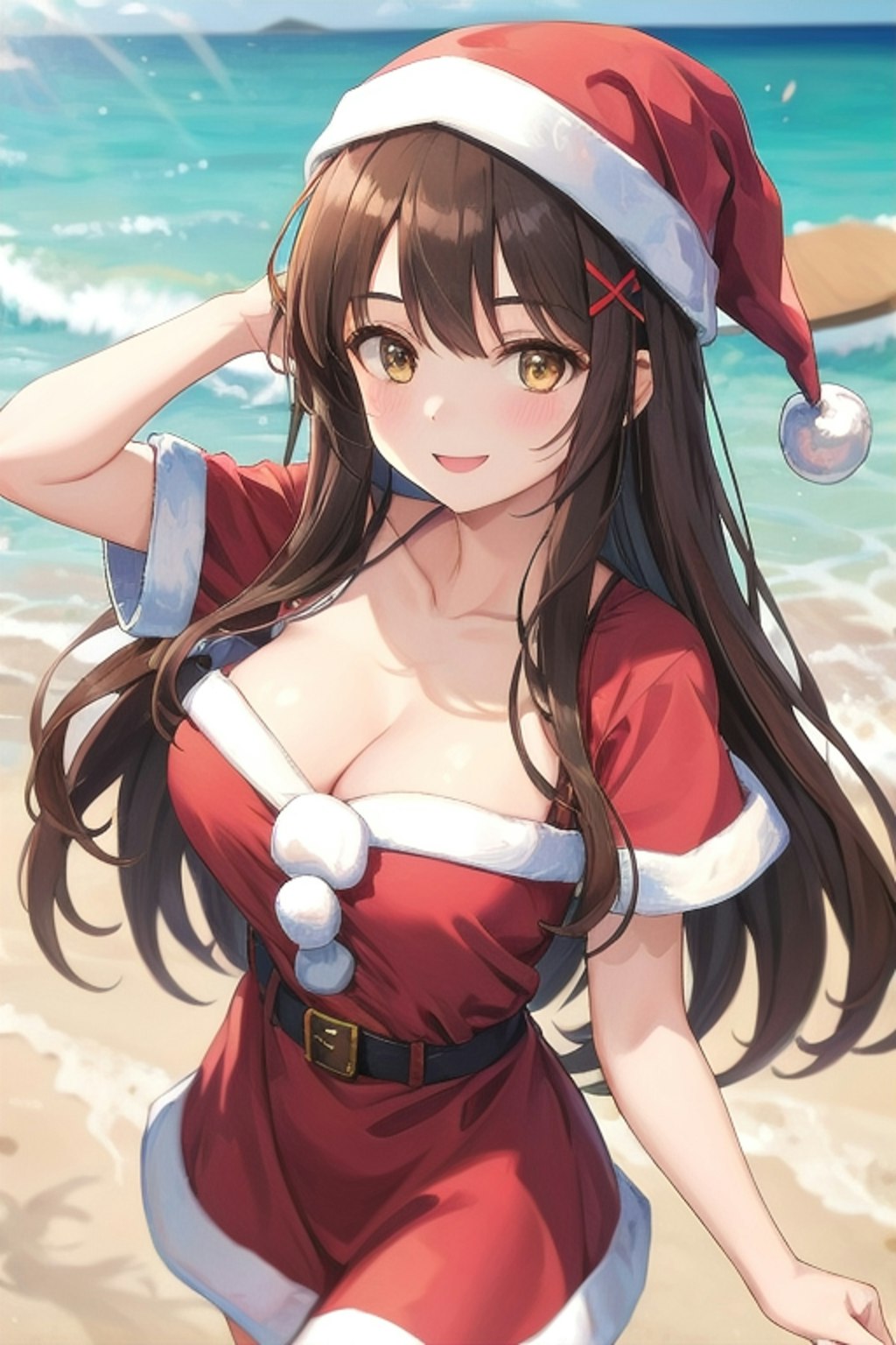 常夏のなごみサンタさん🎅🏻🏄🎄🌴🌺✨