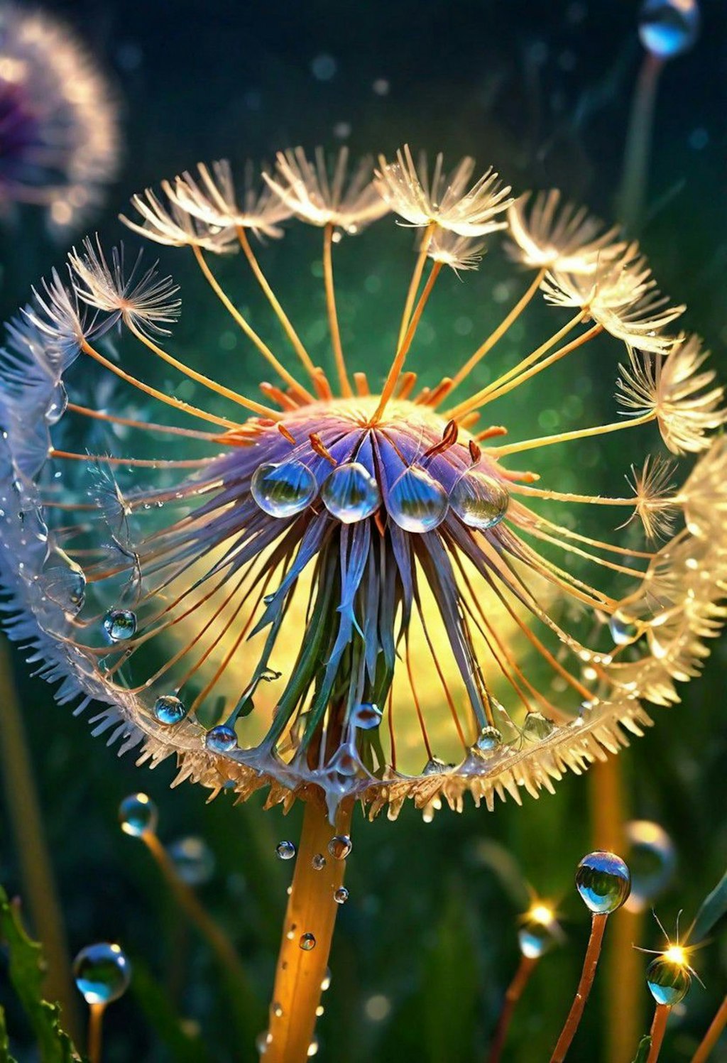 dandelion fluff