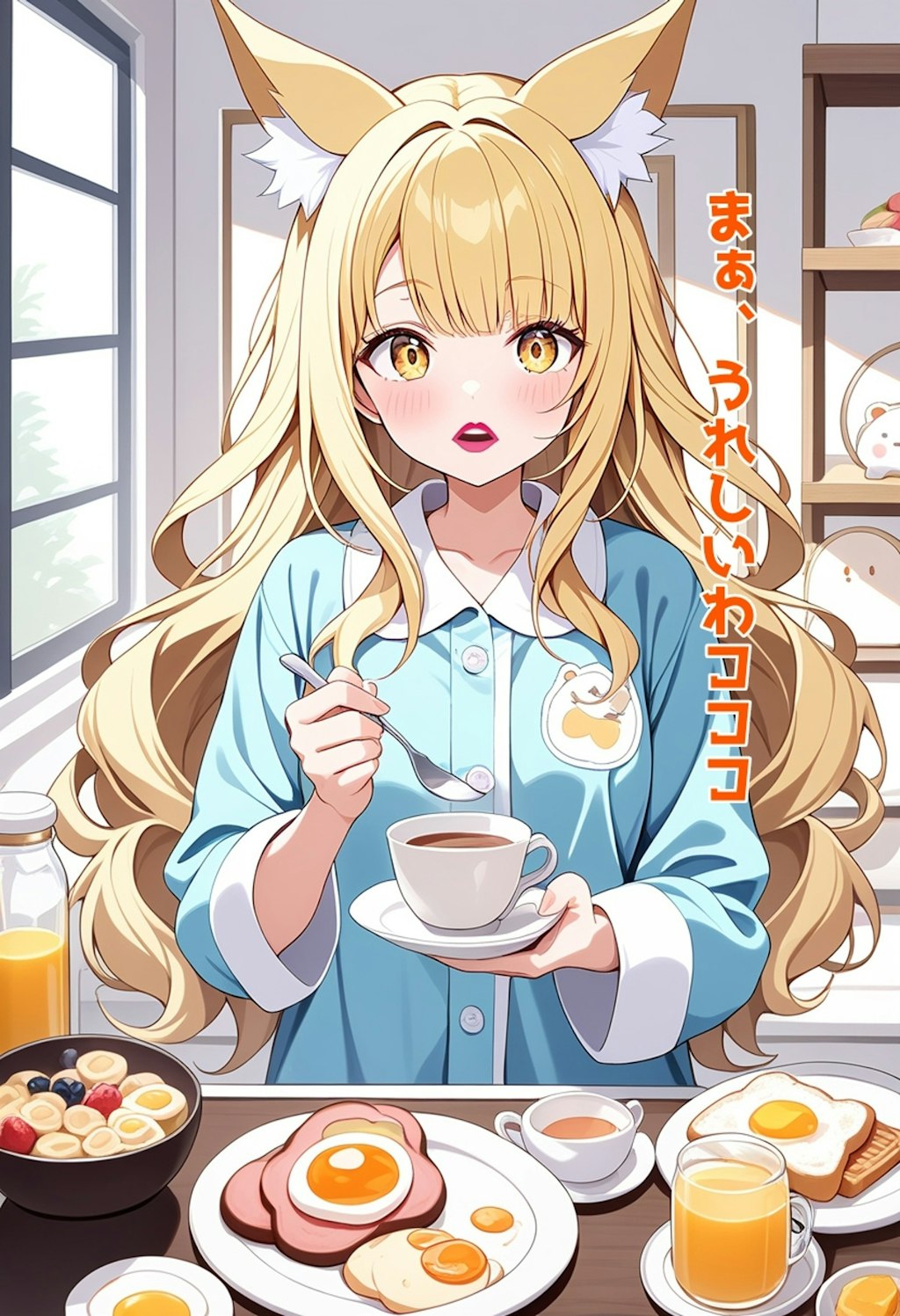 小説『朝食食べるコッコ』【ニャンノ世界】